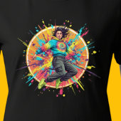 Tie-Dye Hoodie Jumper Splatter Graffiti Art Tri-Blend Shirt