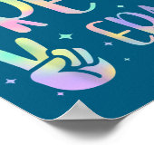 Tie Dye In My Pre-k Era  Poster (Ecke)