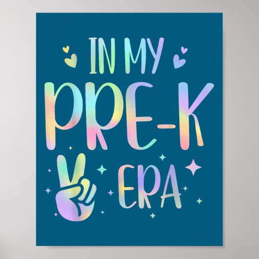 Tie Dye In My Pre-k Era  Poster (Vorne)