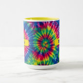 Tie-Dye individueller Name Bunter Geschenk Tasse (Zentrum)