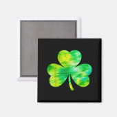 Tie Dye Irischer Shamrock Glücklicher St Patricks Magnet (Vorderseite/Rückseite)