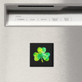 Tie Dye Irischer Shamrock Glücklicher St Patricks Magnet (In Situ (Geschirrspüler))