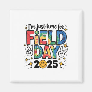 Tie Dye ist hier für Field Day 2025 Friedenszeiche Magnet