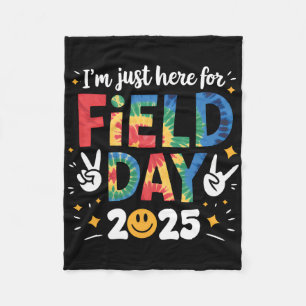 Tie Dye ist nur hier für den Field Day 2025 Friede Fleecedecke