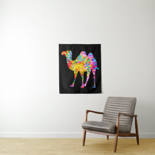 TIE DYE KAMEL WANDTEPPICH