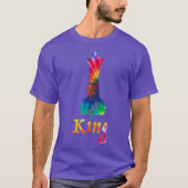 Tie Dye King Chess Piece T-Shirt (Vorderseite)