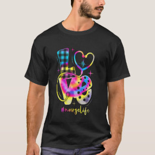 Tie Dye LIEBE Nurse Leben Nurse Würdigung T-Shirt