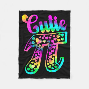 Tie Dye Lustiger Cutie Pie 3,14 Pi Zahl Symbol Mat Fleecedecke
