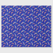 Tie Dye Marine Animals Dolphins Marlins Geschenkpapier (Flach)