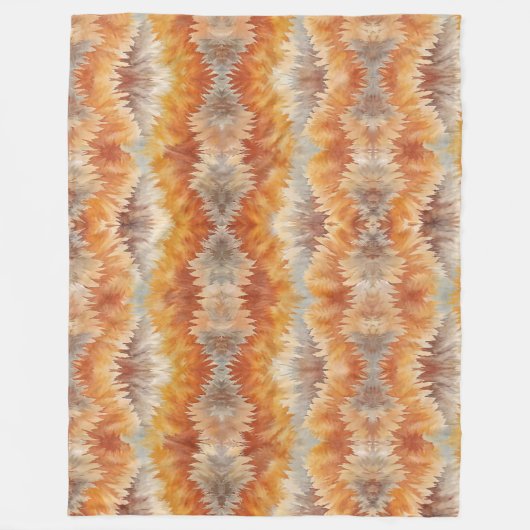 Tie Dye Organic Art Fleecedecke (Vorderseite)