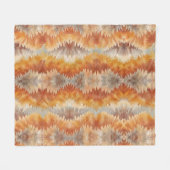 Tie Dye Organic Art Fleecedecke (Vorderseite (Horizontal))