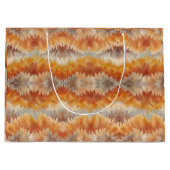 Tie Dye Organic Art Große Geschenktüte (Vorderseite)