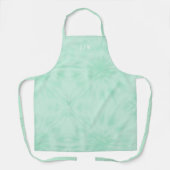 Tie Dye Pastel | Mint Green Monogram Apron Schürze (Vorderseite)