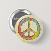 Tie-Dye Peace 713 Button (Vorne & Hinten)
