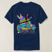 Tie Dye Peace Love School Bus Driver Cute Back To T-Shirt (Design vorne)