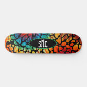 Tie Dye Pebble Monogram Skateboard (Horizontal)