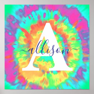 Tie Dye personalisiert  Poster