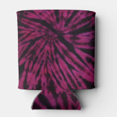 Tie-Dye Purple Pink Black Hippie Retro Pattern  Dosenkühler (Rückseite)