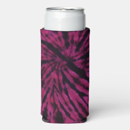 Tie-Dye Purple Pink Black Hippie Retro Pattern  Selters Dosenkühler