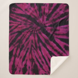 Tie-Dye Purple Pink Black Hippie Retro Pattern  Sherpadecke