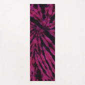 Tie-Dye Purple Pink Black Hippie Retro Pattern  Yogamatte (Vorderseite)
