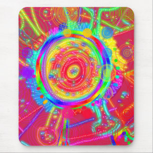 Tie-Dye-Rad-Fan-Blume Mousepad