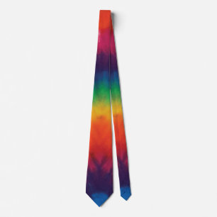 Tie Dye Rainbow Colors Krawatte