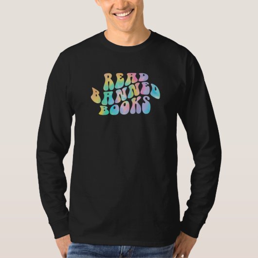 Tie Dye Read Banned Books Reading Bookworm Librari T-Shirt (Vorderseite)