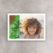 Tie-Dye Red Green - 1 Photo - Merry Christmas Feiertagskarte