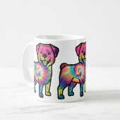 Tie-Dye-Rottweiler Kaffeetasse (Vorderseite Links)