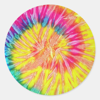Tie Dye Runde Aufkleber