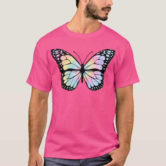 Tie Dye Schmetterling T-Shirt (Vorderseite)