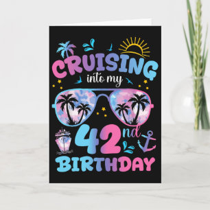 Tie Dye Segeltour Zu Meinem 42. Geburtstag Sungles Karte