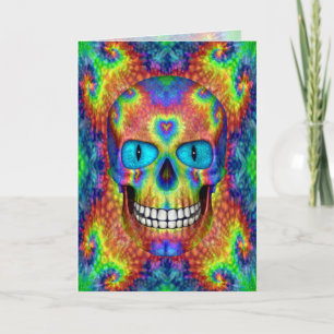 Tie Dye Sky Colorful Greeting Cards & Enentwicklun Karte