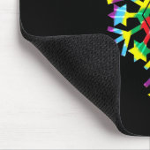 Tie Dye Snowflake Retro Hipe Christmas Holiday Xma Mousepad (Ecke)