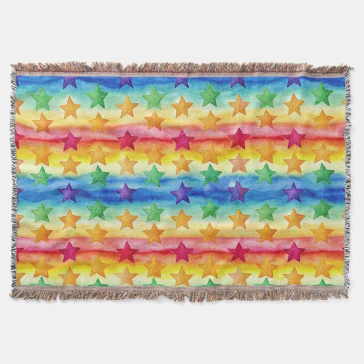 Tie Dye Stars Decke (Vorderseite)