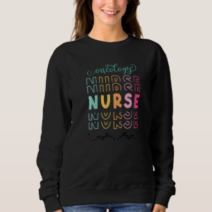 Tie Dye Stethoskop Onkologie Krankenschwester Tag  Sweatshirt