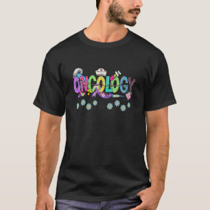 Tie Dye Stethoskop Onkologie Krankenschwester Tag T-Shirt