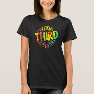 Tie Dye Team Dritte Klasse 3. Klasse Schul Lehrer T-Shirt
