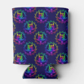 Tie Dye Tribal Turtle Moari Sun Blue Dosenkühler (Rückseite)