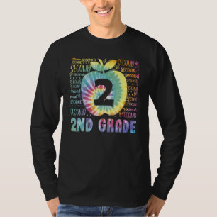 Tie Dye Typografie-Team der 2. Klasse Zweiter Klas T-Shirt