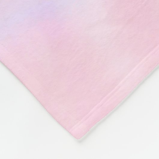 Tie Dye Unicorn Coquette Bow Fleecedecke (Ecke)