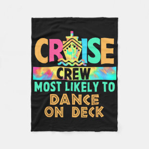 Tie-Dye-Urlaub-Kreuzfahrt-Crew Am Wahrscheinlichst Fleecedecke