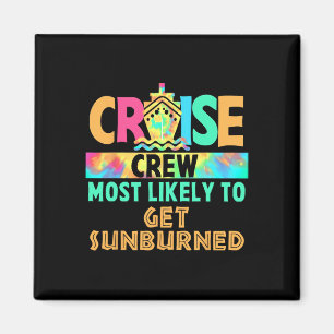 Tie Dye Urlaub Kreuzfahrt Crew Am Wahrscheinlichst Magnet
