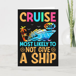 Tie Dye Urlaub Kreuzfahrt Crew Eher Nicht Gi Karte