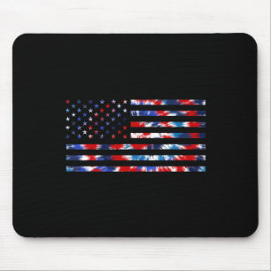 Tie Dye USA-Flagge Jungen Amerikanische Flagge 4.  Mousepad