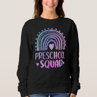 Tie Dye Vorschul-Squad-Lehrer Regenbogen Zurück zu Sweatshirt