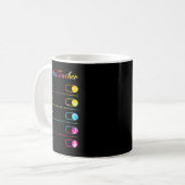 Tie-Dye-Vorschullehrer-Dankbarkeits-Wecker Kaffeetasse (Vorderseite Links)