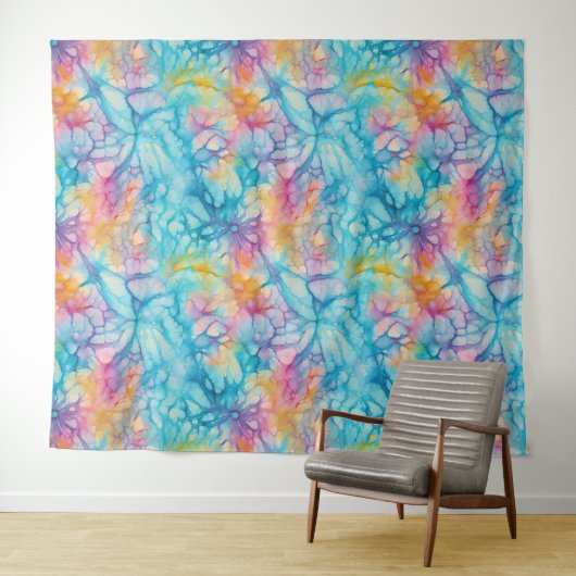 Tie-Dye Wandteppich (Beispiel (Horizontal))