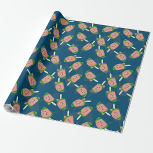 Tie Dye Wassermelonen-Eiscreme-Lutscher Geschenkpapier
